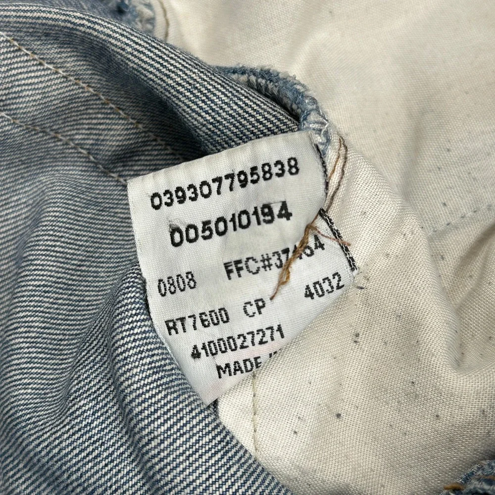 Levis 501 Original Fit Jeans Mens 38x30 Medium Wash Straight Leg Denim Blue
